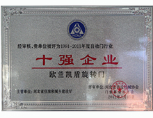 行業(yè)十強(qiáng)企業(yè)