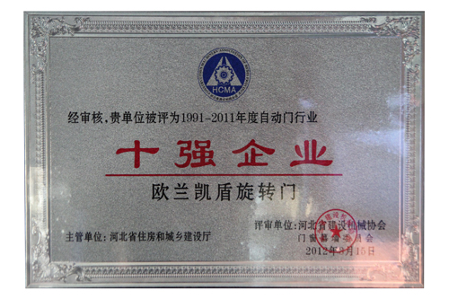 行業(yè)十強(qiáng)企業(yè)